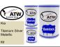 Preview: Kia, Titanium Silver Metallic, IM: 500ml Lackdose + 500ml Klarlack + 250ml Härter - Set, von ATW Autoteile West.